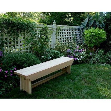 Back2Basics 5 ft. Cedar 1805 Traditional Heavy Duty Bench 60in.W x 14in.D x 17in.H BA2838356